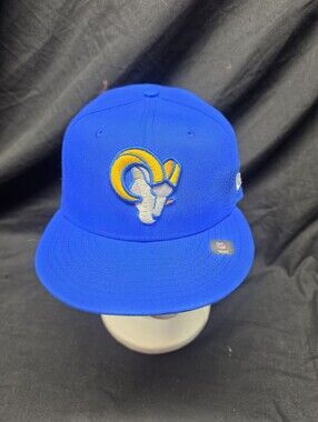 New Era Los Angeles Rams 9FIFTY Snapback Hat Royal Blue Gold Ram Head NFL